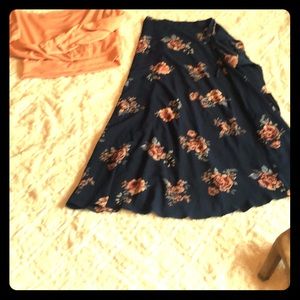 Fun floral wrap skirt